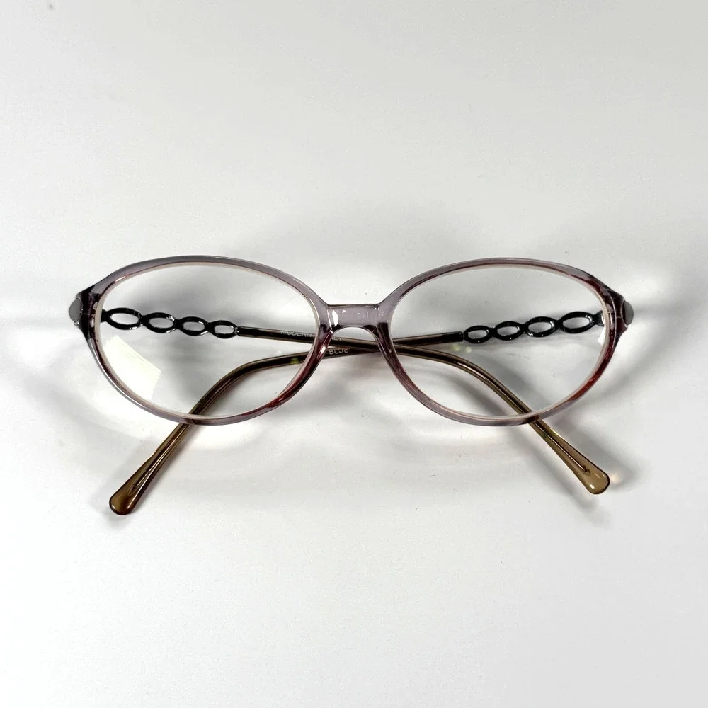 MODERN OPTICAL Audrey‎ Blue Eyeglasses Frame Only 52-15-135 Womens Clear Pink